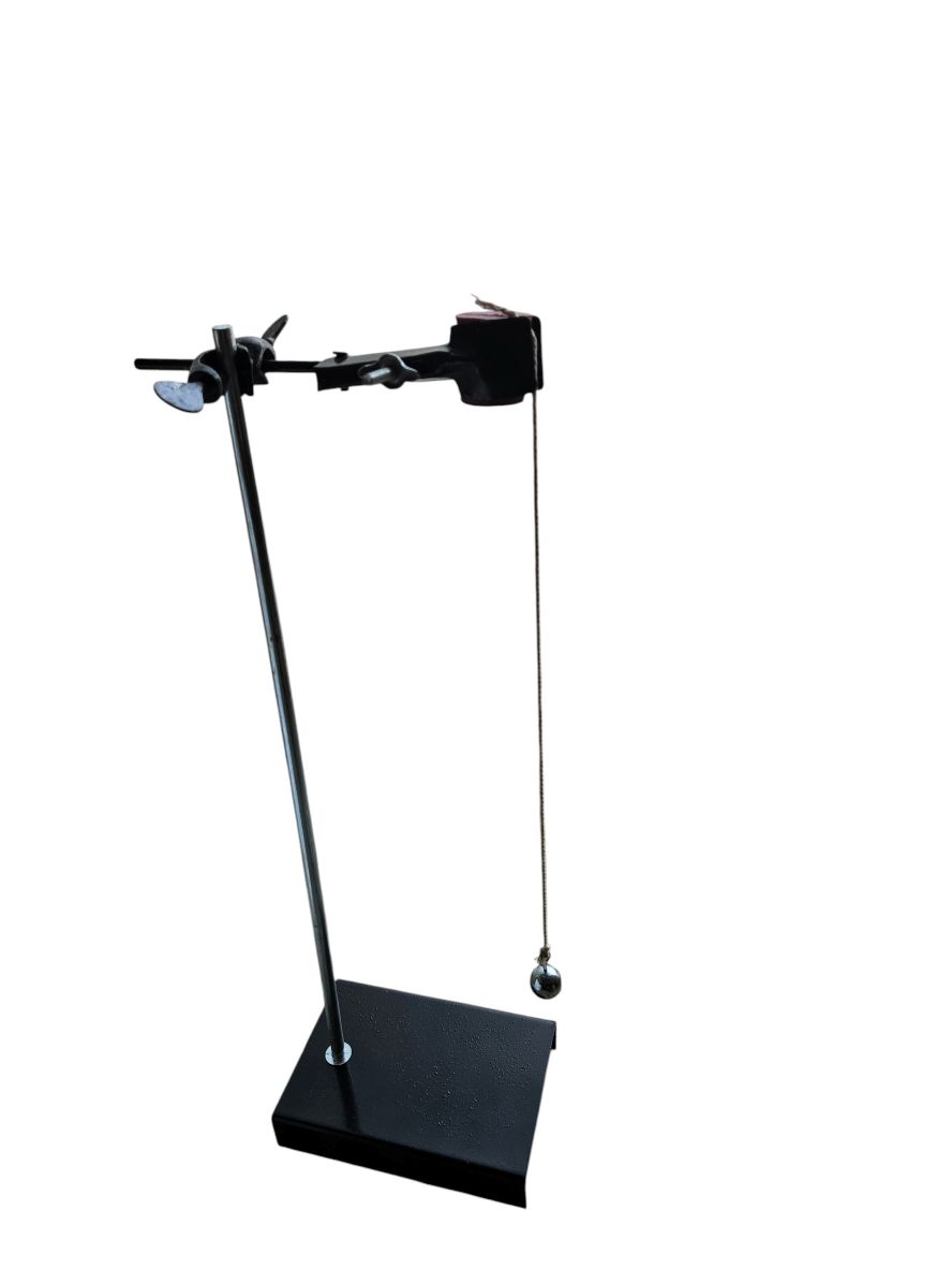 SIMPLE PENDULUM APPARATUS STAND TYPE (With Retort Stand + 1 Bob + Cork & Thread)