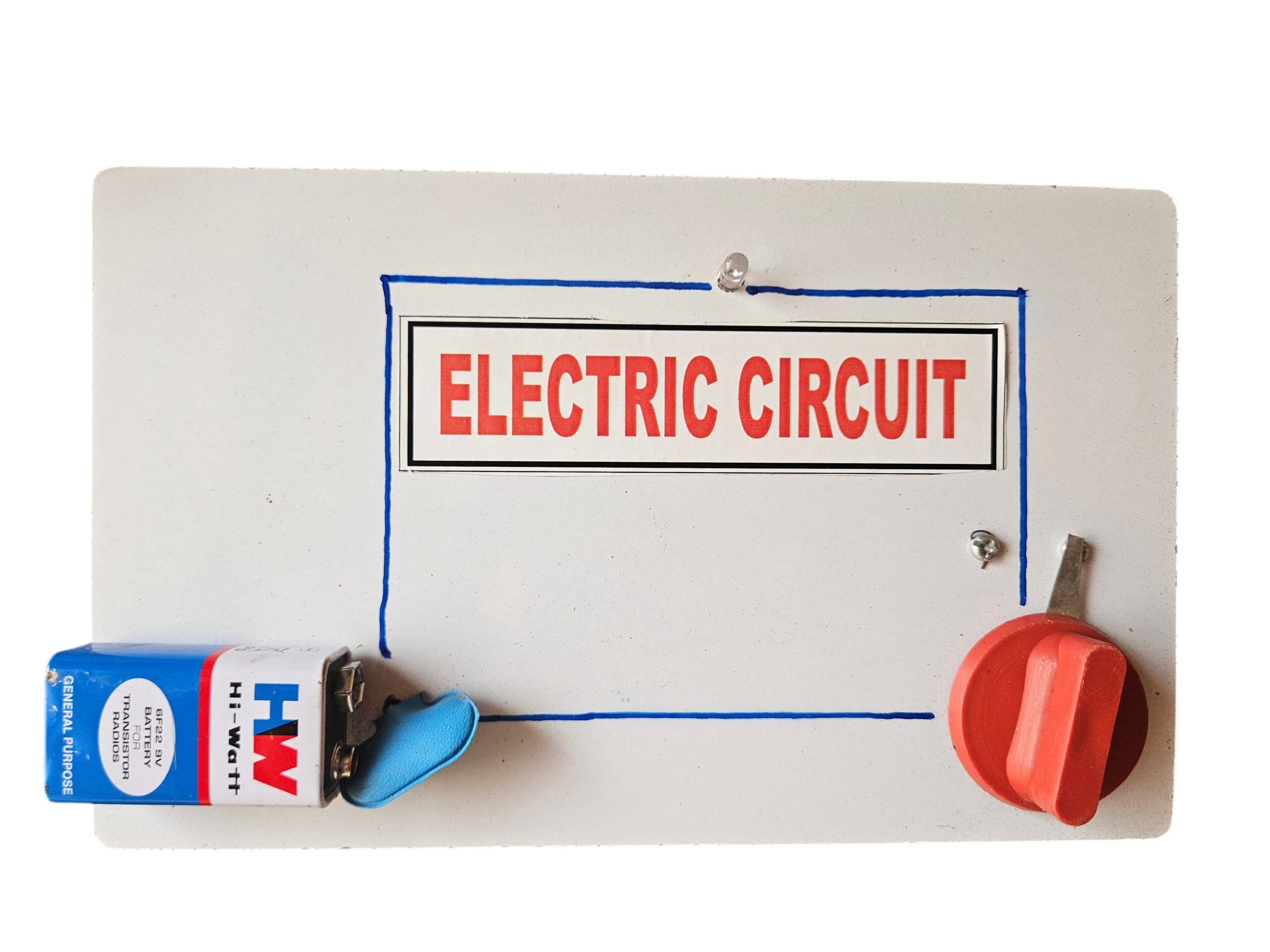 Electric Circuit Board with LED Bulb