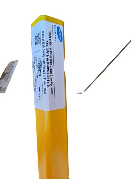OMSONS Density Hydrometer Range 0.800 -0.900 g/ml made of high quality Glass