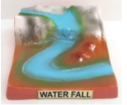 Water Fall Geologycal 3D Model Small