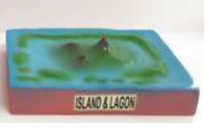 Island and lagon Geologycal 3D Model Small