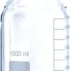 Borosilicate REAGENT BOTTLE WIDE MOUTH WITH BLUE SCREW CAP 1000 ML