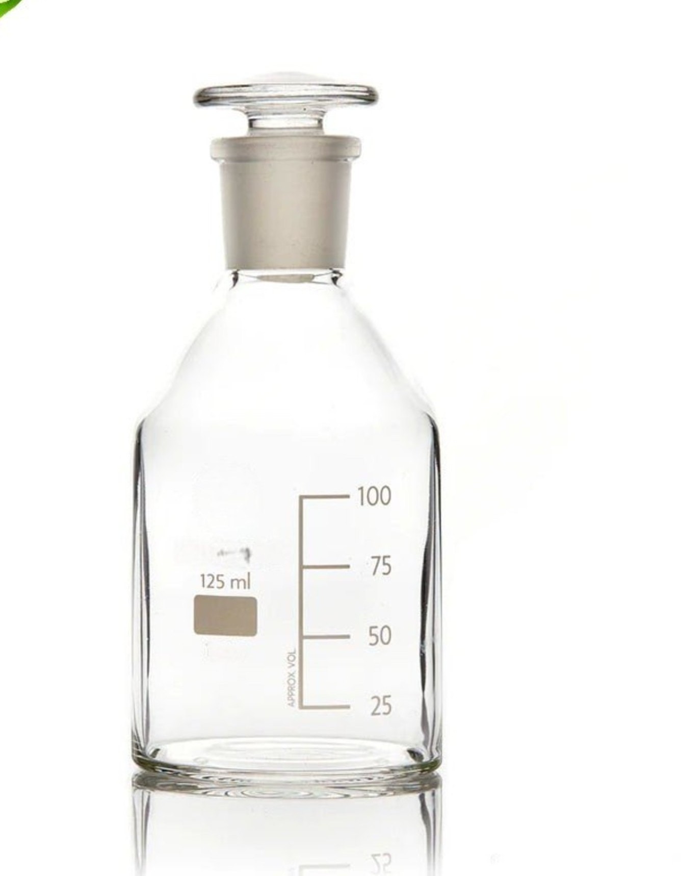 REAGENT BOTTLE Narrow Mouth 125ML I/C STOPPER