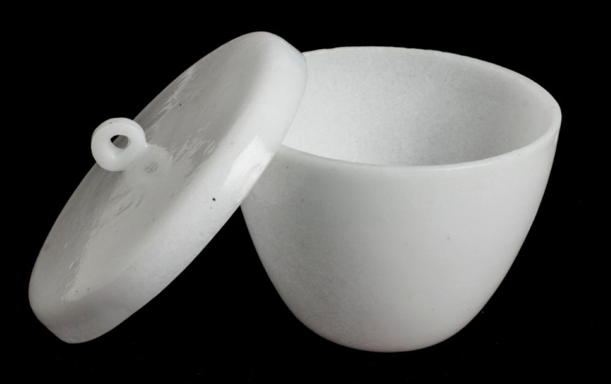 GLOSIL Silica Crusible Low Form Crucible ? Translucent