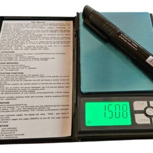 Notebook Digital Weighing Scale 600g x 0.01g (Size 6.5"x4' )with Satainless Steel Pan