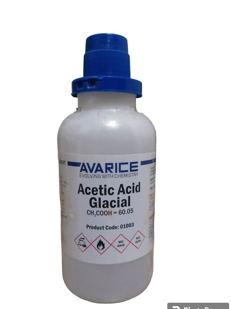 AVARICE Acetic Acid Glacial 99.5% 500ML LR CAS 64-19-7