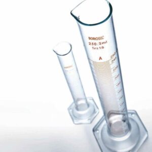 BOROSIL 3022 CYLINDERS Class B, Hexagonal base, Pour out