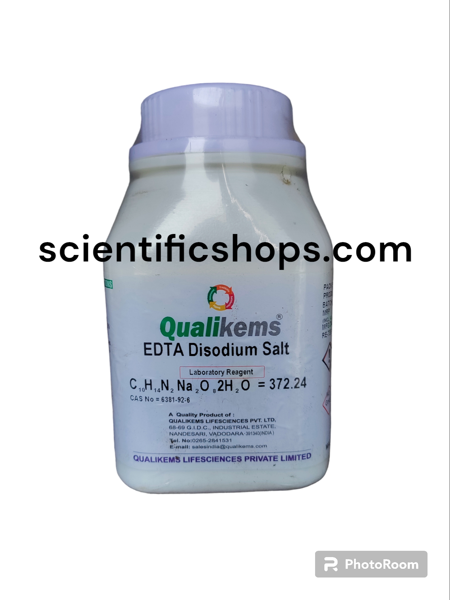 QUALIKEMS EDTA Disodium Salt LR 500GM