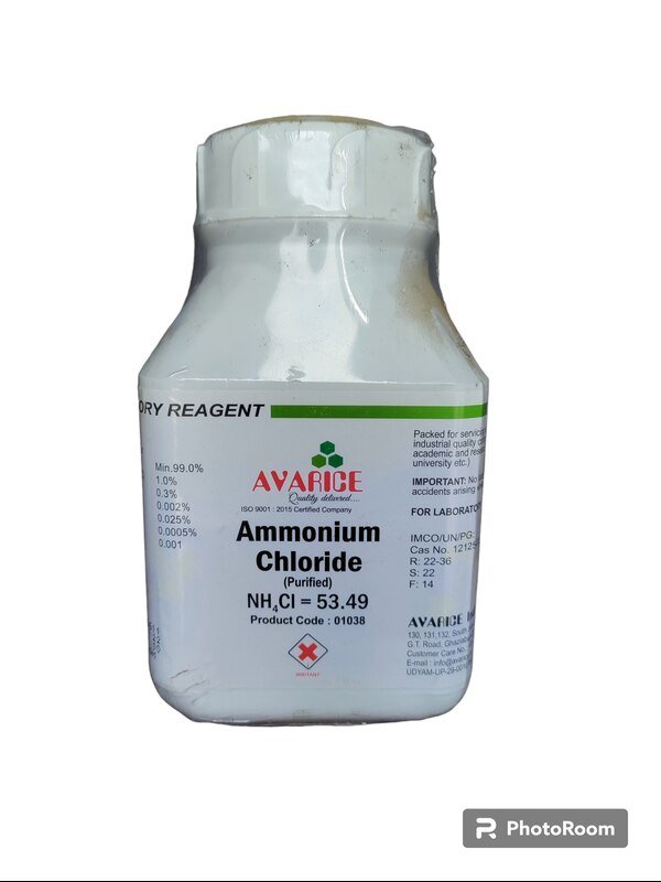 Ammonium chloride 500 GM LR MAKE AVARICE