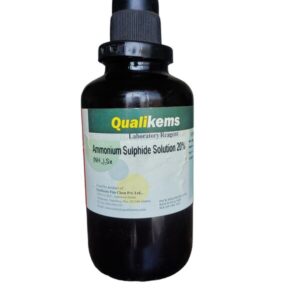 Ammonium Sulphide Solution 20%  LR 500 GM MAKE QUALIKEMS