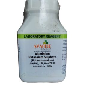 Aluminium Potassium Sulphate 500 GM LR MAKE AVARICE CAS NO 7784-24-9