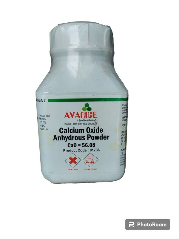 Calcium Oxide Powder 500GM LR MAKE AVARICE