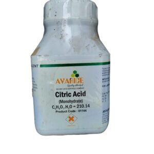 Citric Acid Monohydrate 500GM Make AVARICE CAS NO 5949-29-1