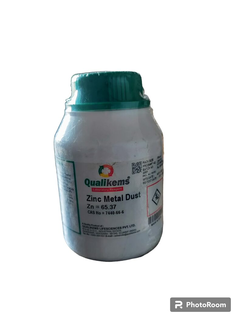 QUALIKEMS Zinc Metal Dust 500GM LR 99% PURE