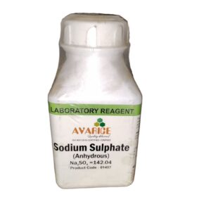 Sodium Sulphate Anhydrous 500gm (Sodium Sulphate Dried) Assay (after drying) 99.0% CAS 7757-82-6 AVARICE