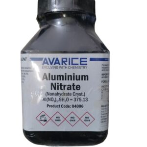 AVARICE Aluminium Nitrate Nonahydrade Cryst. Assay (Complexometric) 98.0% 500gm CAS NO 7784-27-2