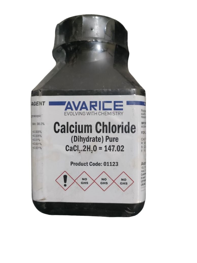 AVARICE Calcium Chloride 500gm Assay 98.0% CAS NO 10035-04-8