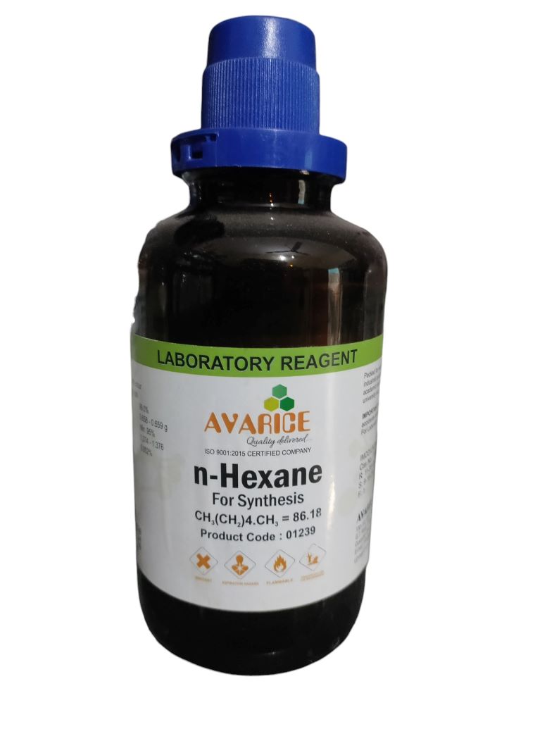 AVARICE n-Hexane for Synthesis 500ml Assay (GC) 99.0% CAS NO 110-54-3