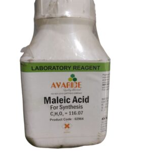 AVARICE Maleic Acid for Synthesis 500gm Assay (acidimetric; calculated on anhydrous subs.) 98.0-101.0% CAS NO 110-16-7