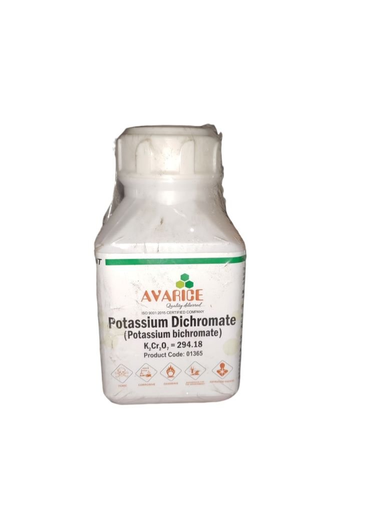AVARICE Potassium Dichromate 500gm Assay (iodometric) 99.5% CAS NO 7778-50-9