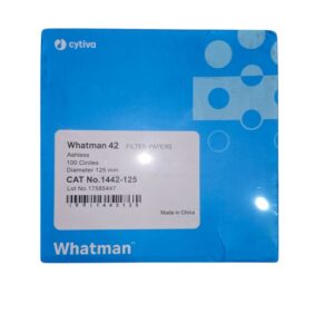WHATMAN No 42 Filter Papers Ashless 100 Circles Diameter 125mm CAT No 1442-125