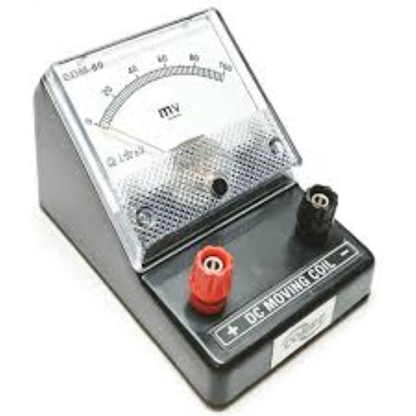 Milli Voltmeter EDM-80 Desk Stand Analog 0-500mV DC Moving Coil