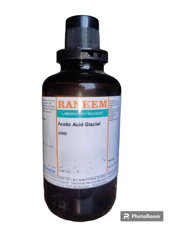 RANKEM Acetic Acid Glacial 99.5% 500ML LR CAS 64-19-7